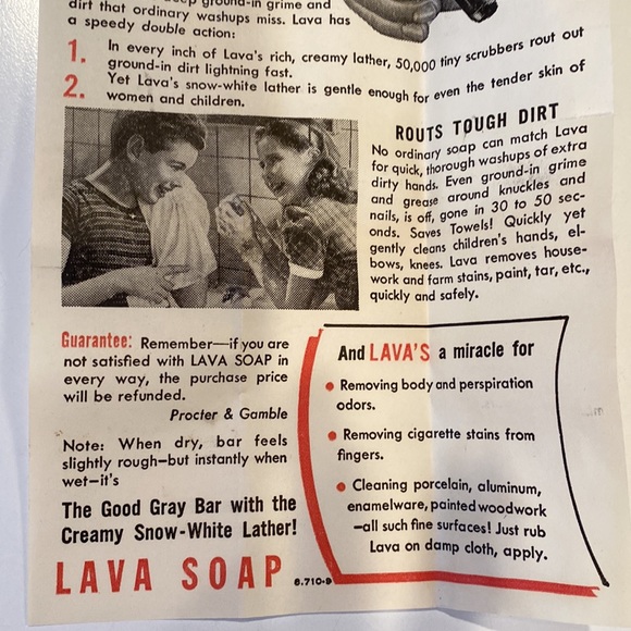 Vintage three LAVA soap bars. - Picture 7 of 8